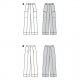 Burda 6079 Broeken van Gabardine, Stofmenging, leer of katoen/denim