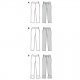 Burda 6072 Broeken van Stretch Stoffen Katoen, Denim of Stofmenging