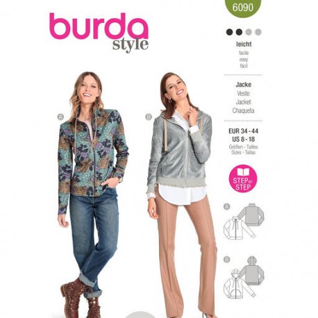 Burda 6090 Jasjes van Jersey Tricot