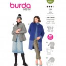Burda 6069 Jasje en Mantel van Wol, Jacquard of Boucle