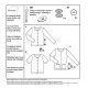 Burda 6053 Jasjes van Jersey Tricot, gebreid, Punta