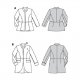 Burda 6096 Jasjes Maateje meer van Wol, Gabardine of Jacquard