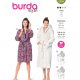 Burda 6094 Badjas/ Peignoir Maatje meer van Badstof, Jogging of wafeldoek