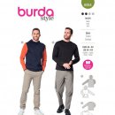 Burda 6064 Shirts voor mannen  Jogging, Tricot/Jersey