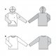 Burda 6064 Shirts voor mannen  Jogging, Tricot/Jersey