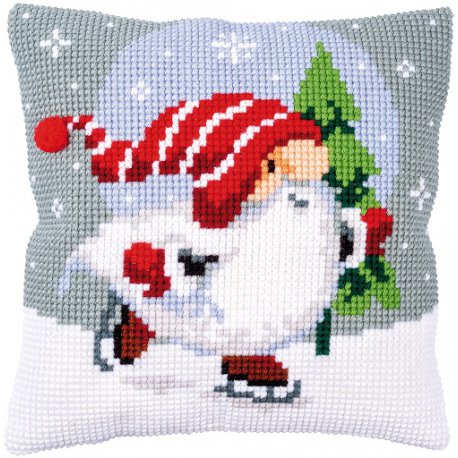 KRUISSTEEKKUSSEN KIT KERSTKABOUTER OP IJS  PN-0188660