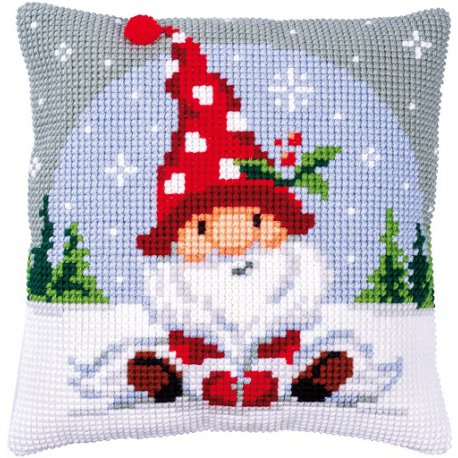 KRUISSTEEKKUSSEN KIT KERSTKABOUTER IN DE SNEEUW PN-0188665