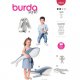 Burda 6044 Speeldieren Jogging, Tricot/Jersey, Denim of Katoen