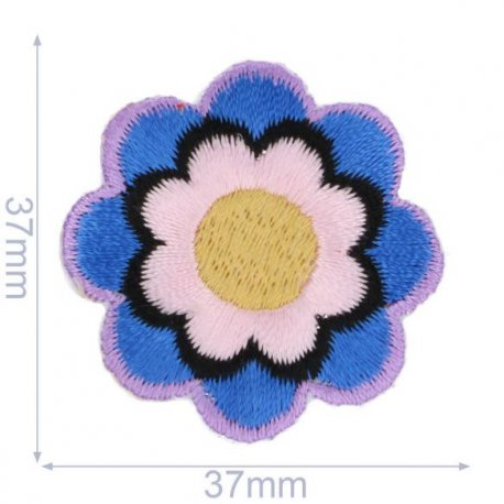 Applicatie Bloem blauw-lila