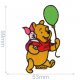 Applic. Winnie Pooh met Piglet en luchtballon