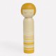COHANA KOKESHI DOLL SPELDENKUSSEN GEEL 45-183