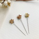 COHANA KOPSPELDEN MET STER 0.50X35MM WINTER GOUD 45-165