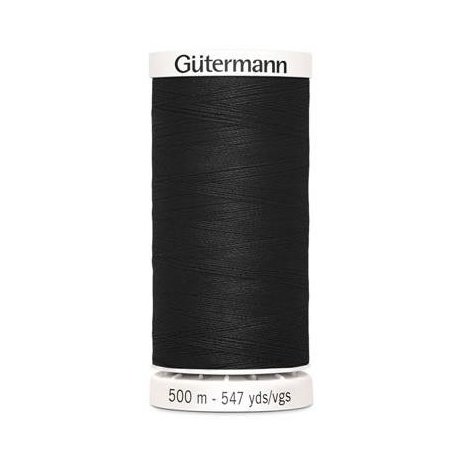 Gütermann Naaigaren Zwart 500 mtr.