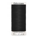 5x Gutermann Naaigaren Zwart 500 mtr.