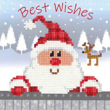 DIAMOND PAINTING WENSKAART KIT KERSTMAN PN-0183275