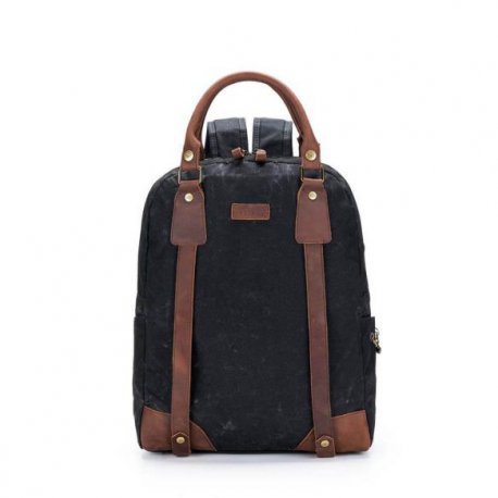 DELLA Q CANVAS RUGZAK 35,6X45,7X11,4CM ZWART 22231