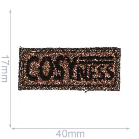 Applicatie COSYNESS glitter in brons