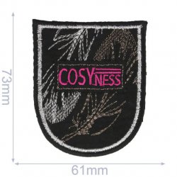 Applicatie COSYNESS roze wapen met veren