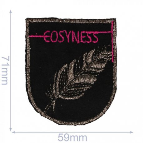 Applicatie COSYNESS wapen zwart-roze met 1 veer