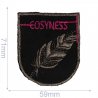 5x Applicatie COSYNESS wapen zwart-roze met 1 veer
