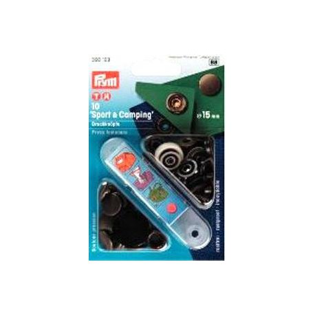Drukknopen Prym Sport/Camping 15mm  Brons