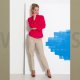 Jeans Denim Spijkerstof Stretch uni 02194V Beige 040