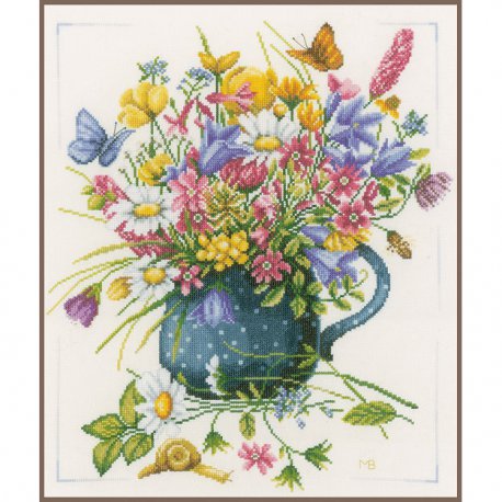 TELPAKKET KIT VELDBLOEMEN IN VAAS PN-0164074