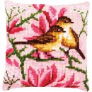KRUISSTEEKKUSSEN KIT VOGELTJES TUSSEN MAGNOLIA PN-0191035