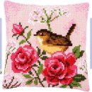 KRUISSTEEKKUSSEN KIT VOGEL TUSSEN ROZEN PN-0166318
