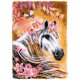 KNOOPTAPIJT KIT PAARD MET BLOEMEN PN-0194644