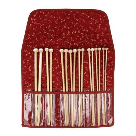 SEEKNIT SHIROTAKE BREINAALDEN SET BAMBOO 23CM ROOD KA59554-22