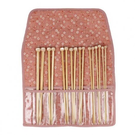 SEEKNIT SHIROTAKE BREINAALDEN SET BAMBOO 23CM ROZE KA59554-23