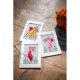 WENSKAART KIT PAASKONIJNEN IN TULPENTUIN SET VAN 3 art PN-0196171