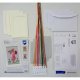 WENSKAART KIT PAASKONIJNEN IN TULPENTUIN SET VAN 3 art PN-0196171