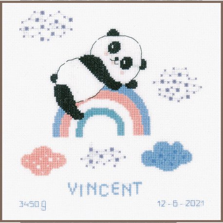 TELPAKKET KIT PANDA OP REGENBOOG PN-0191636