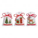 KRUIDENZAKJE KIT KERSTMOTIEFJES SET VAN 3 art  PN-0188100