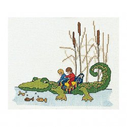 Thea G.Krokodil op Aida of Linnen