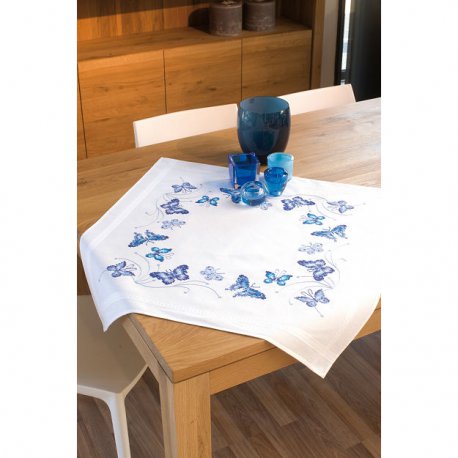TAFELKLEED KIT BLAUWE VLINDERS  PN-0145088