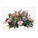 Thea G.Bouquet Pioenen op Aida of Linnen