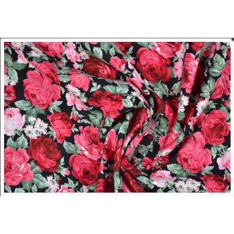 Poplin Katoen gebloemd 129028 0802