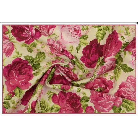 Poplin Katoen gebloemd 129028 0803