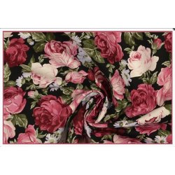Poplin Katoen gebloemd 129028 0806