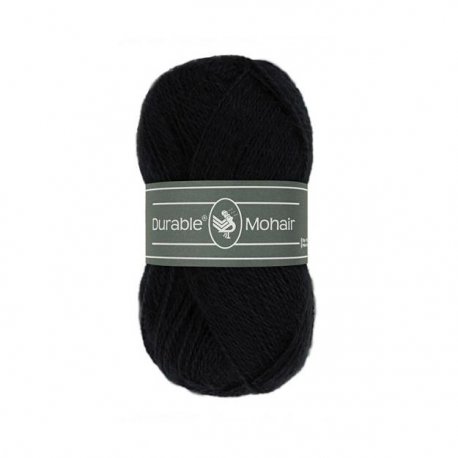 Durable Mohair 010.94 50 gram - 190 meter kleur 325 Black