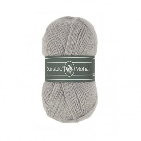 Durable Mohair 010.94 50 gram - 190 meter kleur 2232 Light Grey