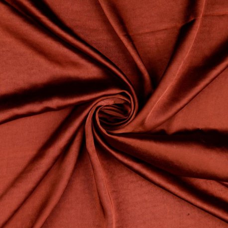 POLYESTER SATIN STRETCH 205083 Brique 5008