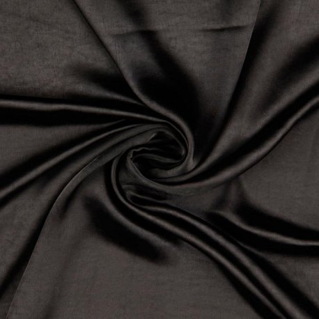POLYESTER SATIN STRETCH 205083 Zwart 5001