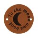 5x Durable Leren Label To the Moon and Back rond 3,5cm
