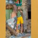 Viscose Linnen Uni 13579 Oker 034