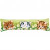 KRUISSTEEKTOCHTMAT KIT KATTEN TUSSEN MADELIEFJES  PN-0194686