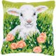 KRUISSTEEKKUSSEN KIT LAM TUSSEN BLOEMEN PN-0196783